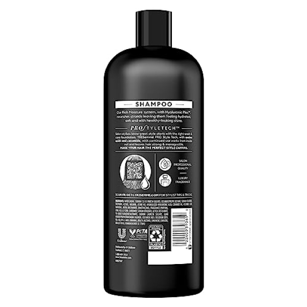 TRESemmé Shampoo Moisture Rich 3 Count for Dry Hair Professional Quality Salon-Healthy Look and Shine Moisture Rich Formulated with Vitamin E and Biotin 28 oz - Image 9