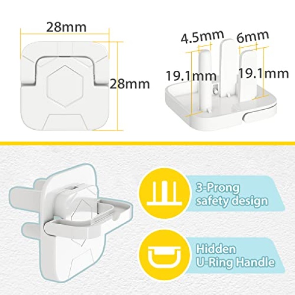 Baby Proofing Outlet Covers (60 Pack) Electric Outlet Pulg Covers for Baby Safety Socket Cover Protector Cap to Prevent Your Child from Power Shock Hazard - Image 2