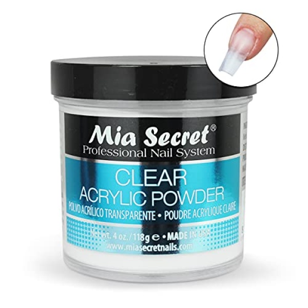 Mia Secret Clear Acrylic Powder (4oz) - Image 8