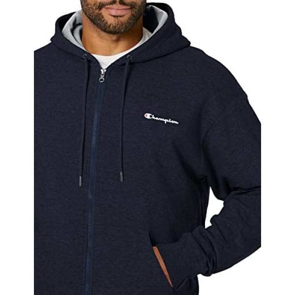 Champion Men's Zip-Up Hoodie, Powerblend, Zip-Up Hoodie Sweatshirt for Men (Reg. or Big & Tall) - Image 4