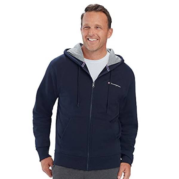 Champion Men's Zip-Up Hoodie, Powerblend, Zip-Up Hoodie Sweatshirt for Men (Reg. or Big & Tall) - Image 3