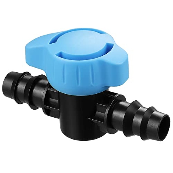 Gardrip Drip Irrigation 1/2" Switch Valve：5 Pack Drip Line 1/2 Inch Shut Off Valve Fits of 1/2 Inch Drip Irrigation Tubing (.570-.620" ID) for Garden Lawn Irrigation System