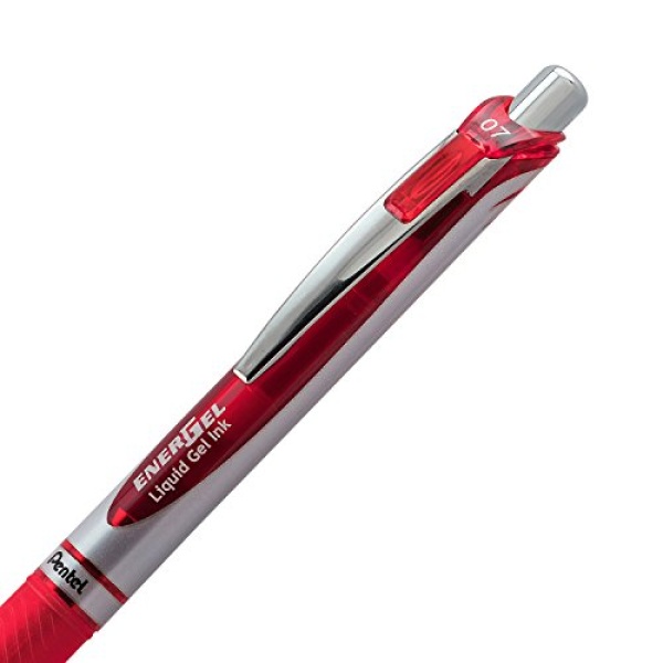 Pentel EnerGel RTX Retractable Liquid Gel Pen Canister, Red Ink, 36pk (BL77PC36B) - Image 4