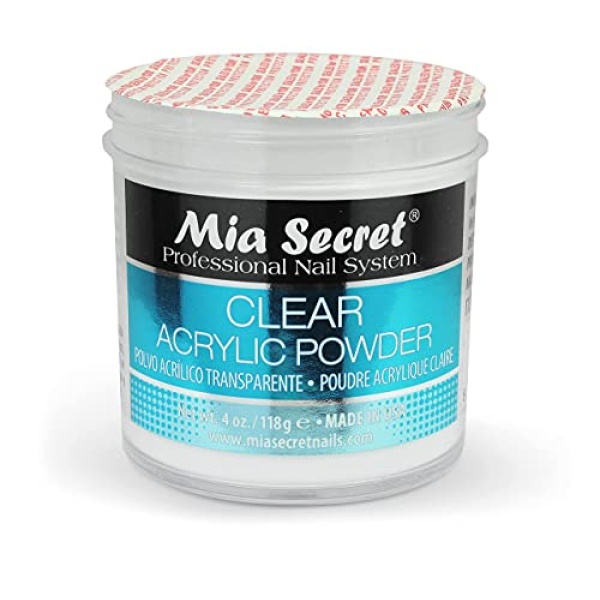 Mia Secret Clear Acrylic Powder (4oz) - Image 3