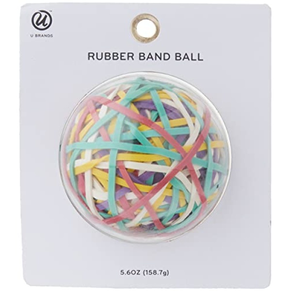 U Brands Ball Of Rubber Bands, Assorted Colors - Image 5