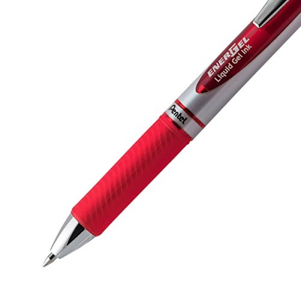 Pentel EnerGel RTX Retractable Liquid Gel Pen Canister, Red Ink, 36pk (BL77PC36B) - Image 5