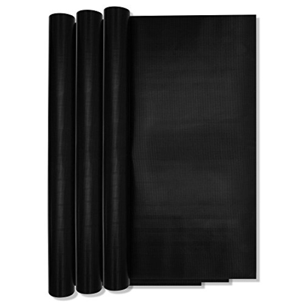 3 Pack Non-Stick Heavy Duty Oven Liners Set by Grill Magic - Thick, Heat Resistant Fiberglass Mat - Easy to Clean, Reduce Spills, Stuck Foods & Clean Up - BPA Free Kitchen Friendly Cooking Accessory - Image 2