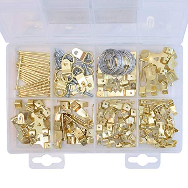 Assorted Picture Hanging Kit | 220 Piece Assortment with Wire, Picture Hangers, Hooks, Nails and Hardware for Frames - Image 8