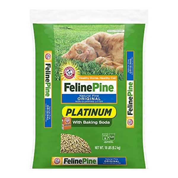 Feline Pine Platinum Non-Clumping Cat Litter 18lb. - Image 4