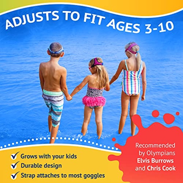 Frogglez Pain-Free Swim Goggles for Kids Under 10 (Ages 3-10), No Hair Pulling, Recommended by Olympic Swimmers - Image 4