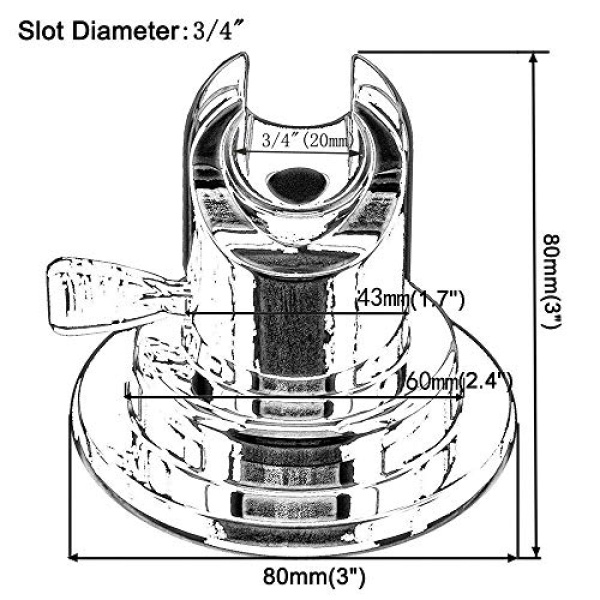 BOPai Vacuum Suction Shower Head Holder, Relocatable Handheld Showerhead Holder - Image 3