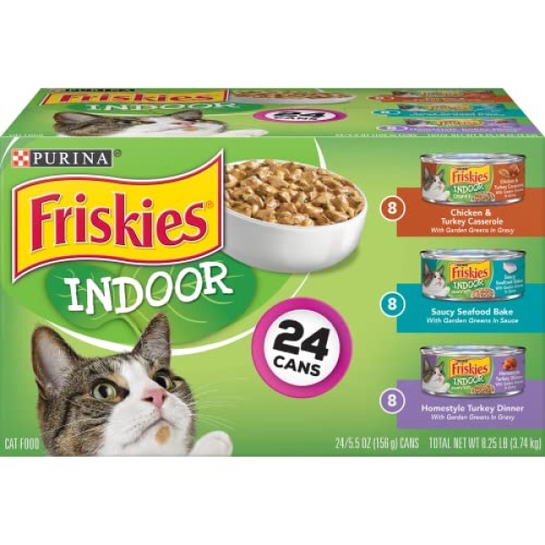 Purina Friskies Indoor - (24) 5.5 oz. Cans