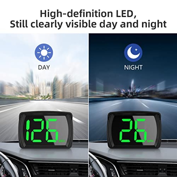 AWOLIMEI Car Hud GPS Speedometer，Head Up Display for Cars with Speed、Mph，USB Plug and Play，Suitable for All Car - Image 8