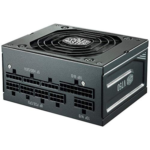 Cooler Master V750 SFX Gold Full Modular, 750W, 80+ Gold Efficiency, ATX Bracket Included, Quiet FDB Fan, SFX Form Factor, 10 Year Warranty - Image 4