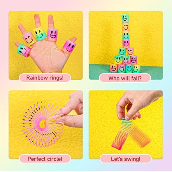 AZEN 24 Pcs Mini Spring Party Favors for Kids 3-5 4-8, Goodie Bags Stuffers for Birthday Party, Classroom Prizes Kids Prizes, Small Bulk Toys Gifts (4 Smile) - Image 7