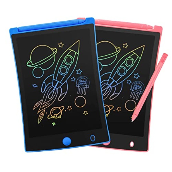 ORSEN 2 Pack LCD Writing Tablet for Kids, Colorful Doodle Board Drawing Pad for Kids, Learning Educational Toy Gift for Age 2 3 4 5 6 7 8 Year Old Girls Boys Toddlers