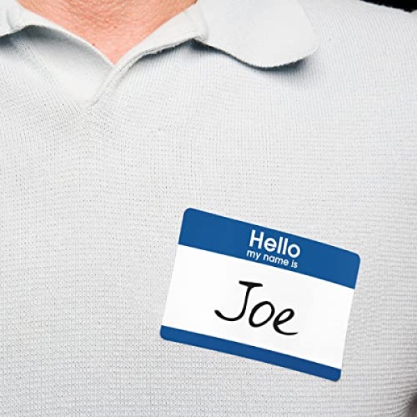 Avery Hello My Name Is Name Tags, White with Blue Border, 100 Removable Name Badges (05141) - Image 3