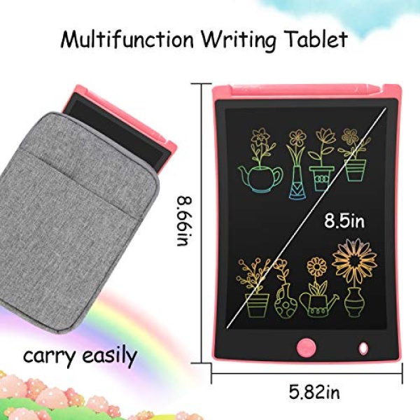 ORSEN 2 Pack LCD Writing Tablet for Kids, Colorful Doodle Board Drawing Pad for Kids, Learning Educational Toy Gift for Age 2 3 4 5 6 7 8 Year Old Girls Boys Toddlers - Image 4