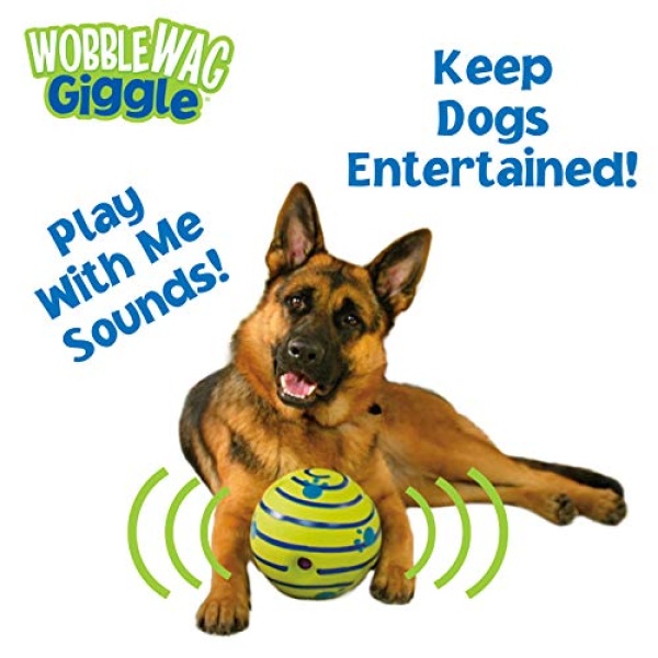 Wobble Wag Giggle Ball, Interactive Dog Toy, Fun Giggle Sounds When Rolled or Shaken, Pets Know Best, As Seen On TV - Image 3