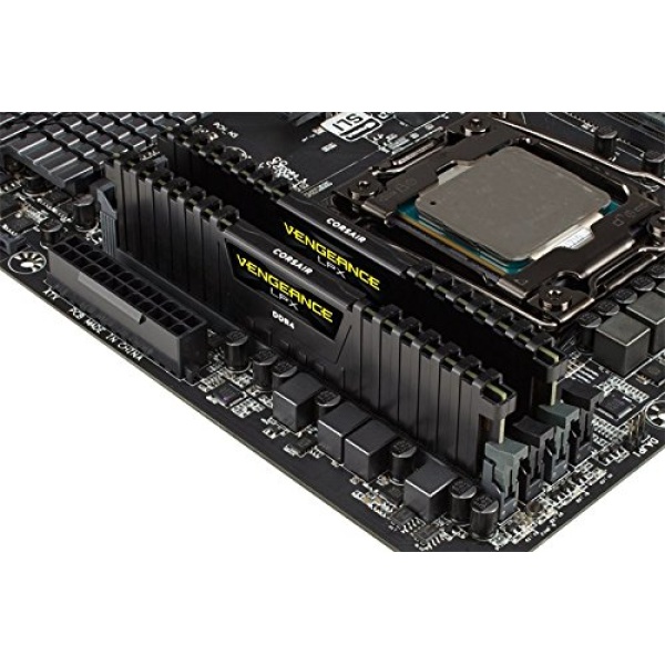 Corsair Vengeance LPX 32GB (2x16GB) DDR4 3600MHz C16 Desktop Memory (High Performance Overclocking, Pure Aluminum Heatspreader, Custom Performance PCB) Black - Image 3