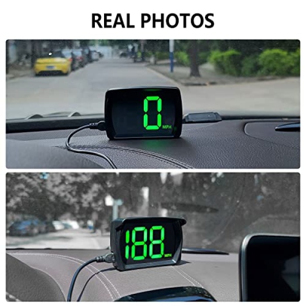 AWOLIMEI Car Hud GPS Speedometer，Head Up Display for Cars with Speed、Mph，USB Plug and Play，Suitable for All Car - Image 7