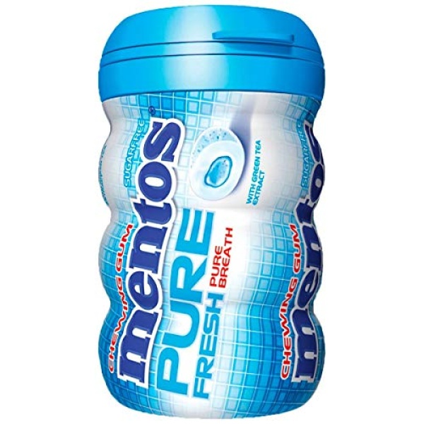 Mentos Pure Fresh Sugar-Free Chewing Gum with Xylitol, Fresh Mint, 50 Count (Pack of 6) - Image 2