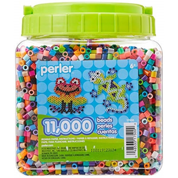 Perler Beads Assorted Multicolor Fuse Beads for Kids Crafts, 11000 pcs