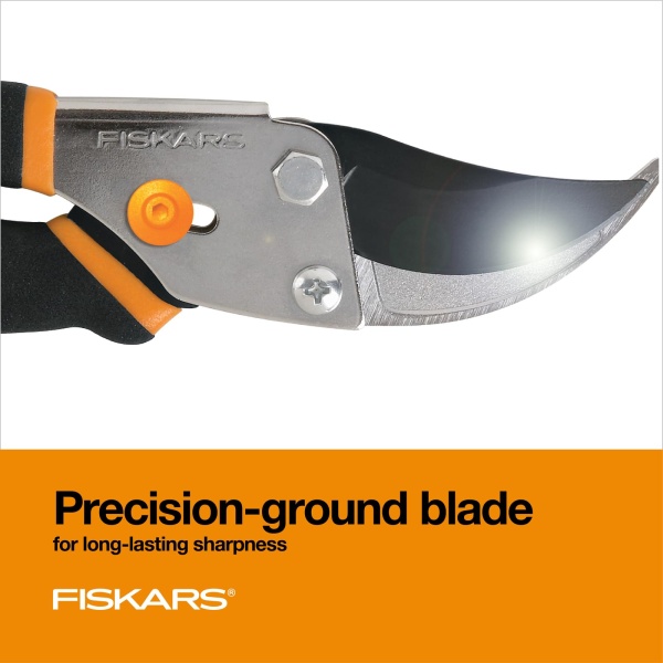 Fiskars Bypass Pruning Shears 5/8” Garden Clippers - Plant Cutting Scissors with Sharp Precision-Ground Steel Blade - Image 5