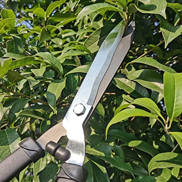 Hedge Clippers Shears Hedge Shears for Trimming Borders, Garden Tools Hedge Clippers, Bush Cutters Trimmer with Sharp Wavy Blades, Garden Shears for Hedges (19 Inch) - Image 4