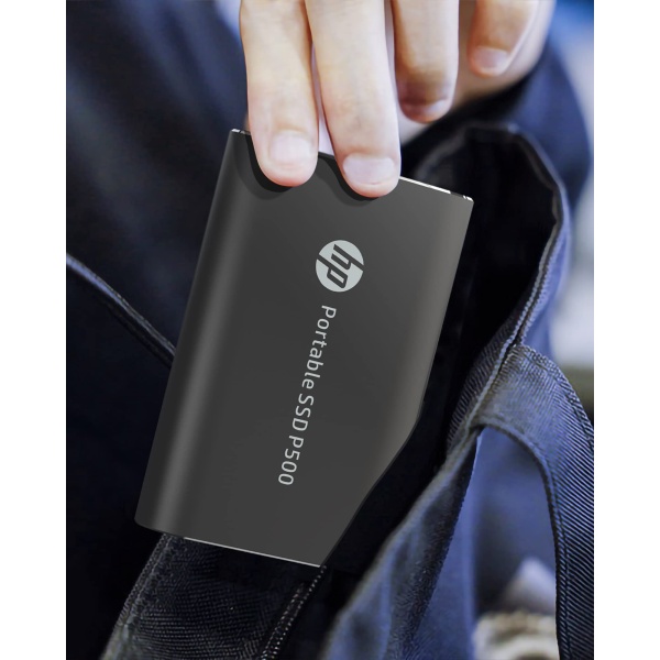 HP P500 Portable SSD 1TB - USB 3.2 Gen 1 Type C, USB- External Solid State Hard Drive - Up to 420MB/s, Black - 1F5P4AA#ABC - Image 4