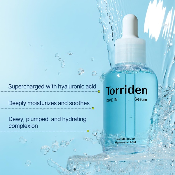 Torriden DIVE-IN Low-Molecular Hyaluronic Acid Serum, 1.69 fl oz | Fragrance-free Face Serum for Dry, Dehydrated, Oily Skin | Vegan, Clean, Cruelty-Free Korean Skin Care - Image 6