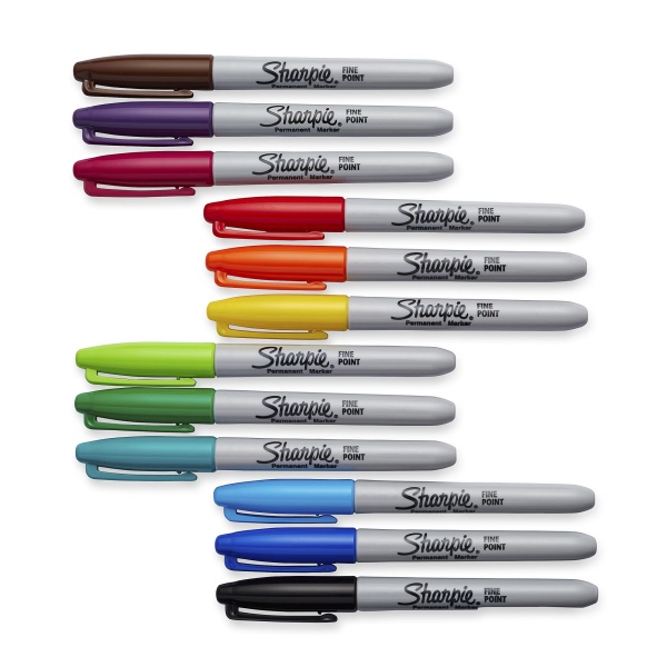 Sharpie Fine Point Permanent Marker, Assorted Colors, 12 count - Image 8