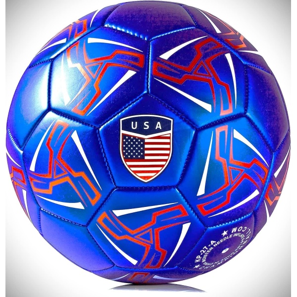 Western Star American Soccer Ball - Official Match Weight - Youth & Adult Sizes 3, 4 & 5 - Durable Construction & Attractive Gifts