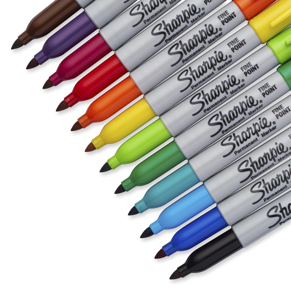 Sharpie Fine Point Permanent Marker, Assorted Colors, 12 count - Image 7