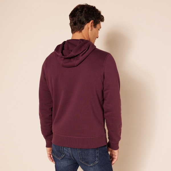 Amazon Essentials Men's Hooded Fleece Sweatshirt (Available in Big & Tall), Burgundy, XX-Large - Image 4