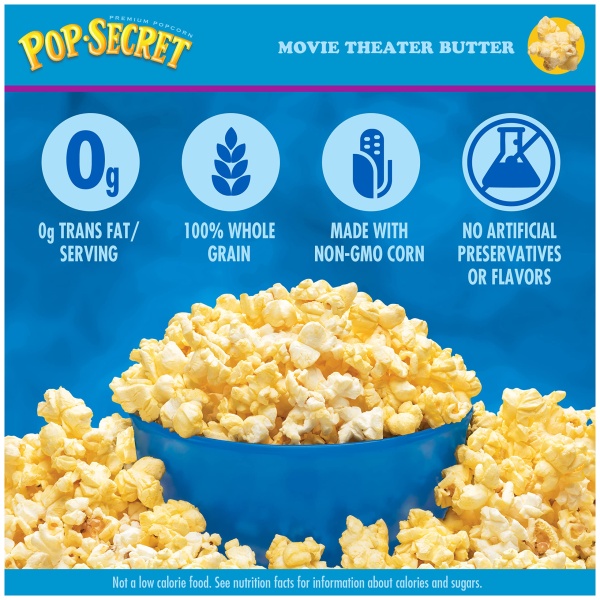 Pop Secret Microwave Popcorn, Movie Theater Butter, Flavor, 3 Oz Sharing Bags, 12 Ct - Image 9