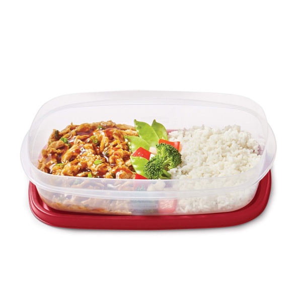 Rubbermaid EasyFindLids Meal Prep Containers, 5.5 Cup, Red - Image 5