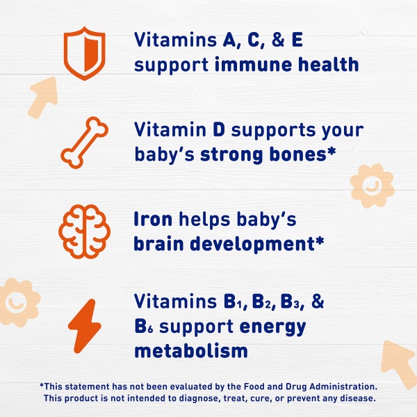 Enfamil Prenatals & Baby Vitamins Poly-Vi-Sol 8 Multi-Vitamins & Iron Supplement Drops for Infants & Toddlers, Supports Growth & Development, 50 mL Dropper Bottle - Image 5