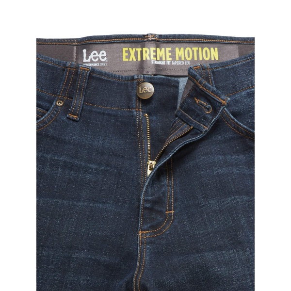 Lee Men's Extreme Motion Straight Taper Jean Maverick 34W x 32L - Image 3